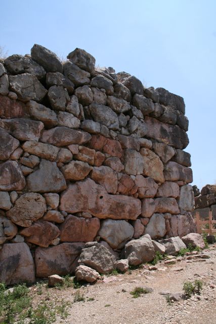 Tiryns - Some of the interior Cyclopean walls of Tiryns